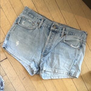 Light Blue Denim Women's Shorts